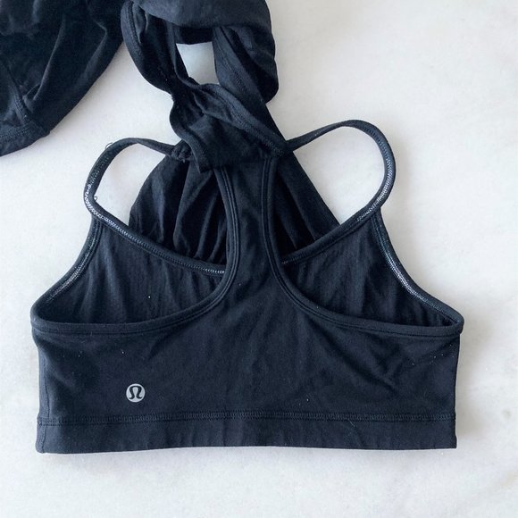 Lululemon black No Limit Tank, yoga tank with inner built in sports bra - Picture 9 of 9